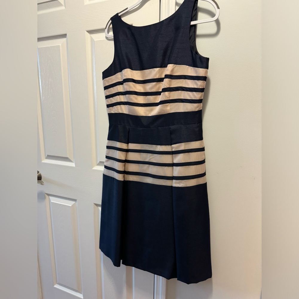Blue and gold dress